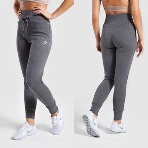 Gymshark charcoal high waisted jogger sweatpants